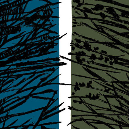 Lucienne Day Larch Turquoise Green