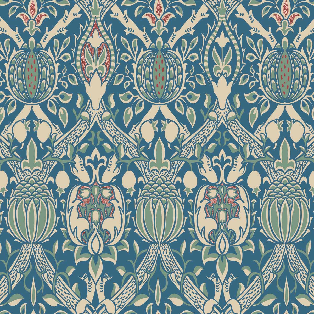 Trellis - a classic William Morris design printed on satin cotton
