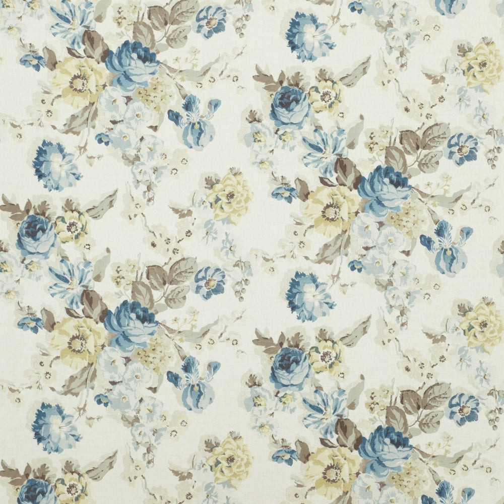 floral linen curtain fabric