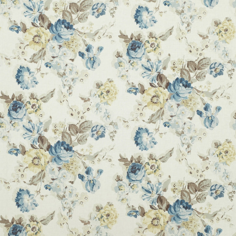 floral linen curtain fabric