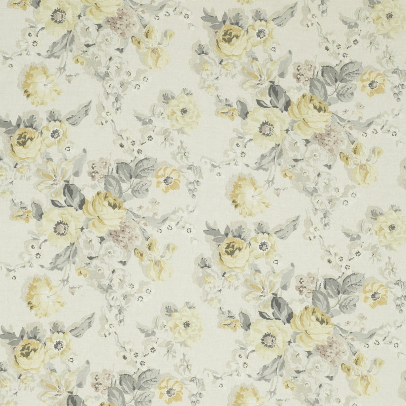 floral linen curtain fabric