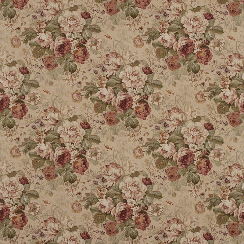 floral linen curtain fabric