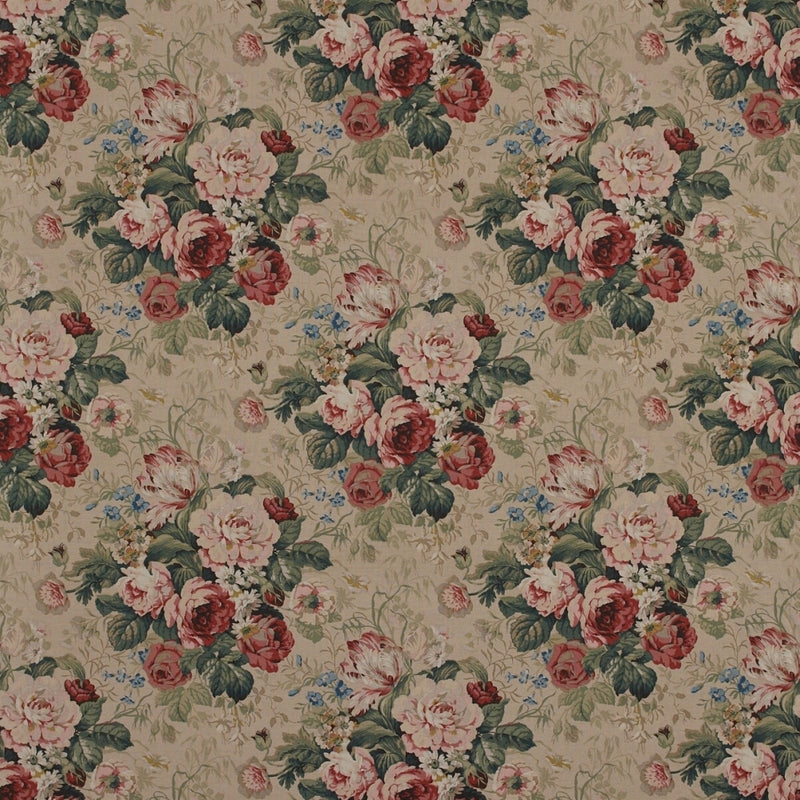 floral linen curtain fabric