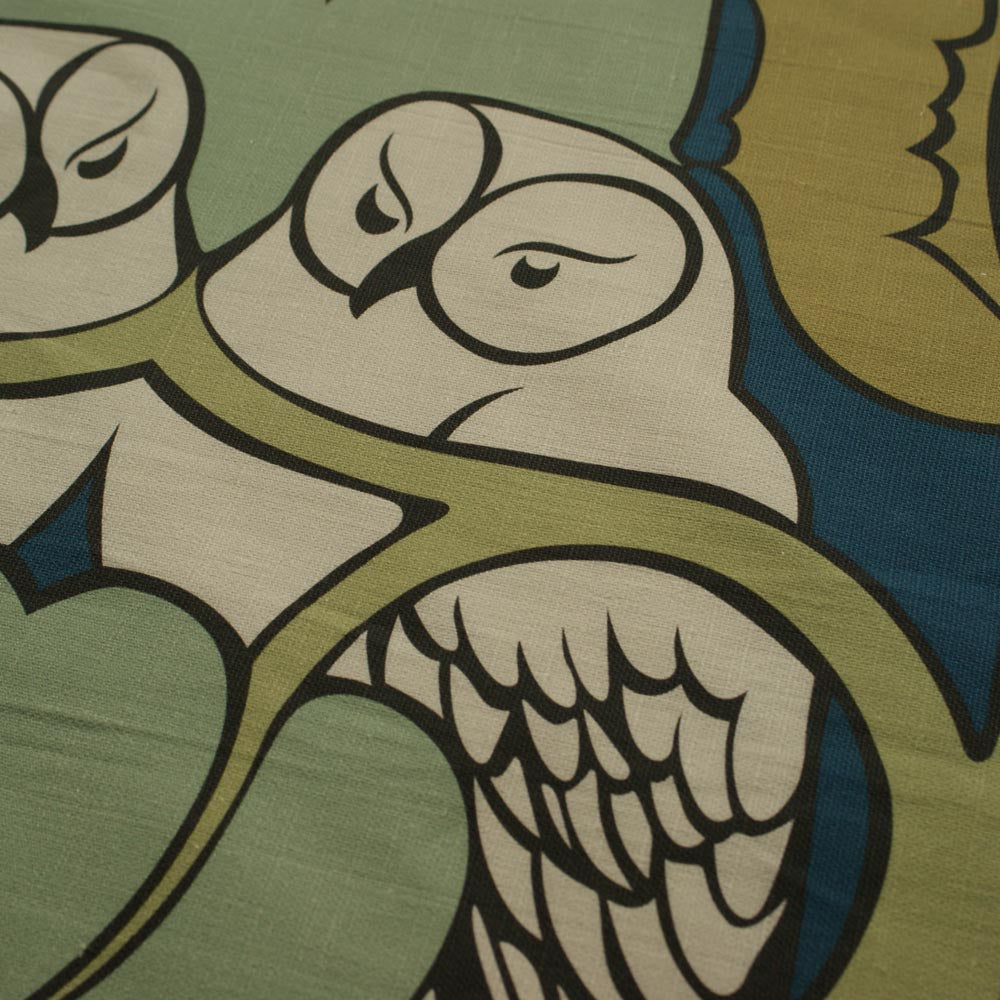 Charles Voysey Hoot Cotton Linen
