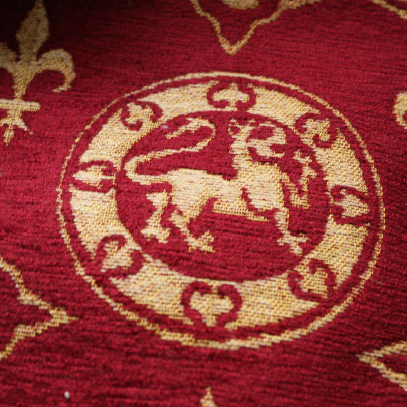 Guinevere Medieval Medallion Lions Heavy Chenille Weave