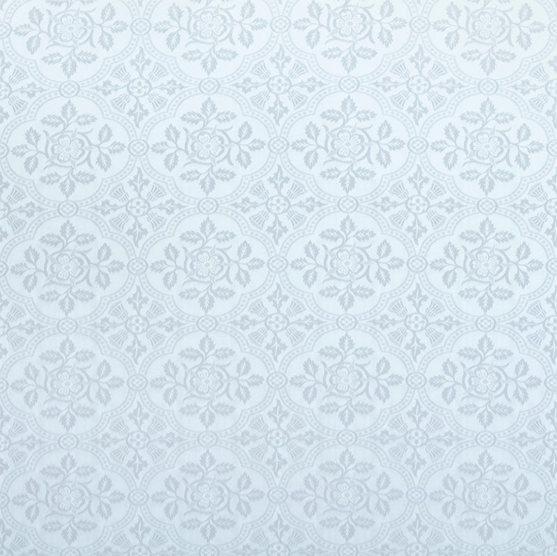 Victoriana Rose and Thistle Brocade White