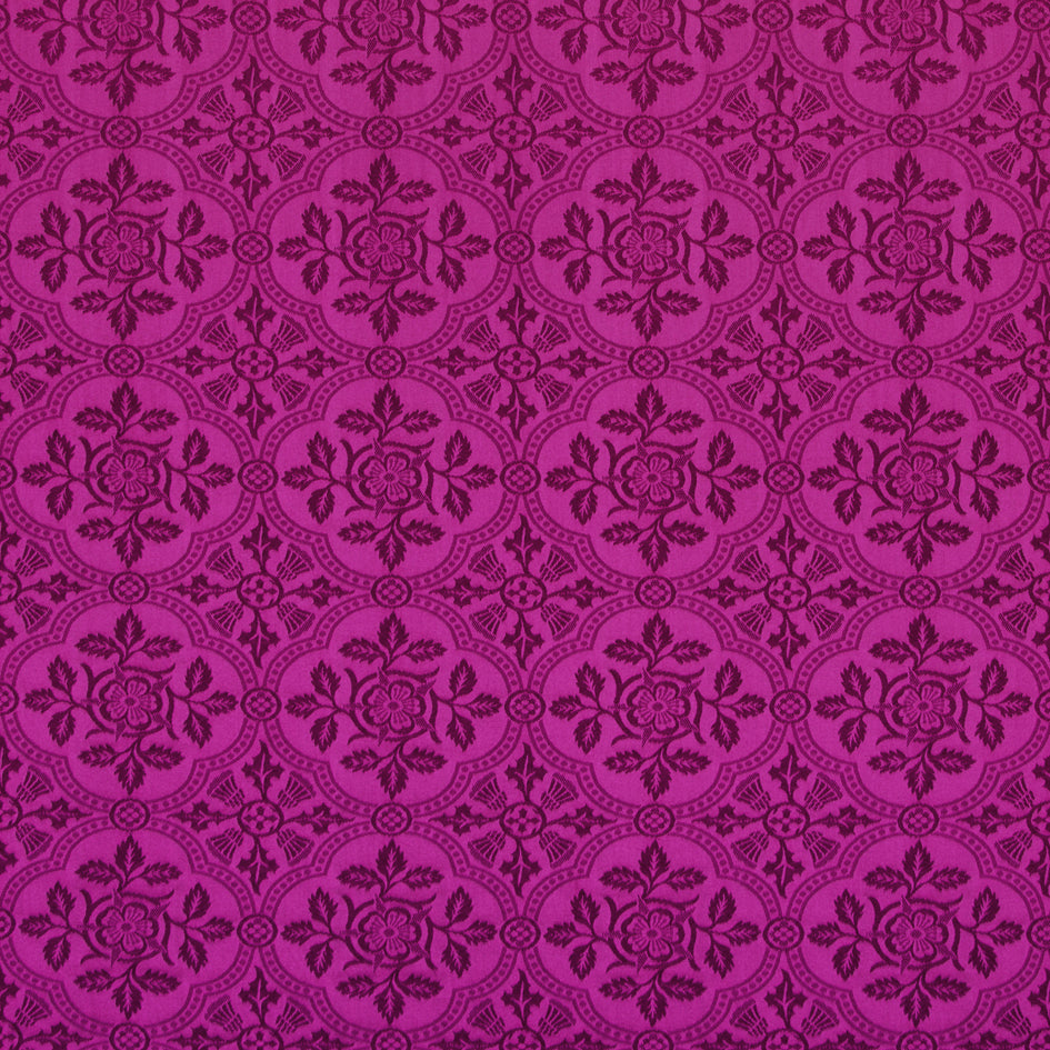 Victoriana Rose and Thistle Brocade Purple