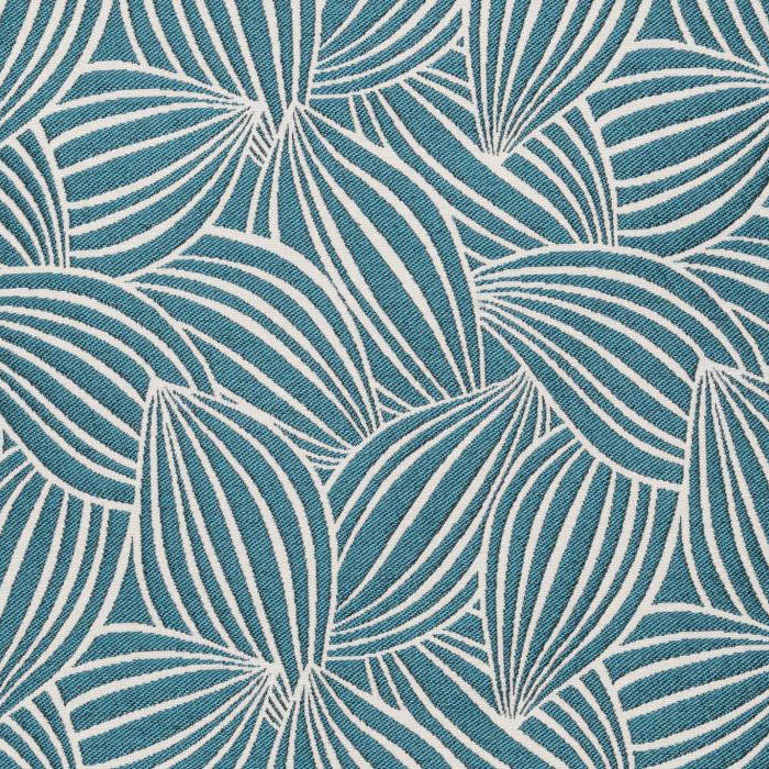 Deco Eclectic Deco Leaves Bleu