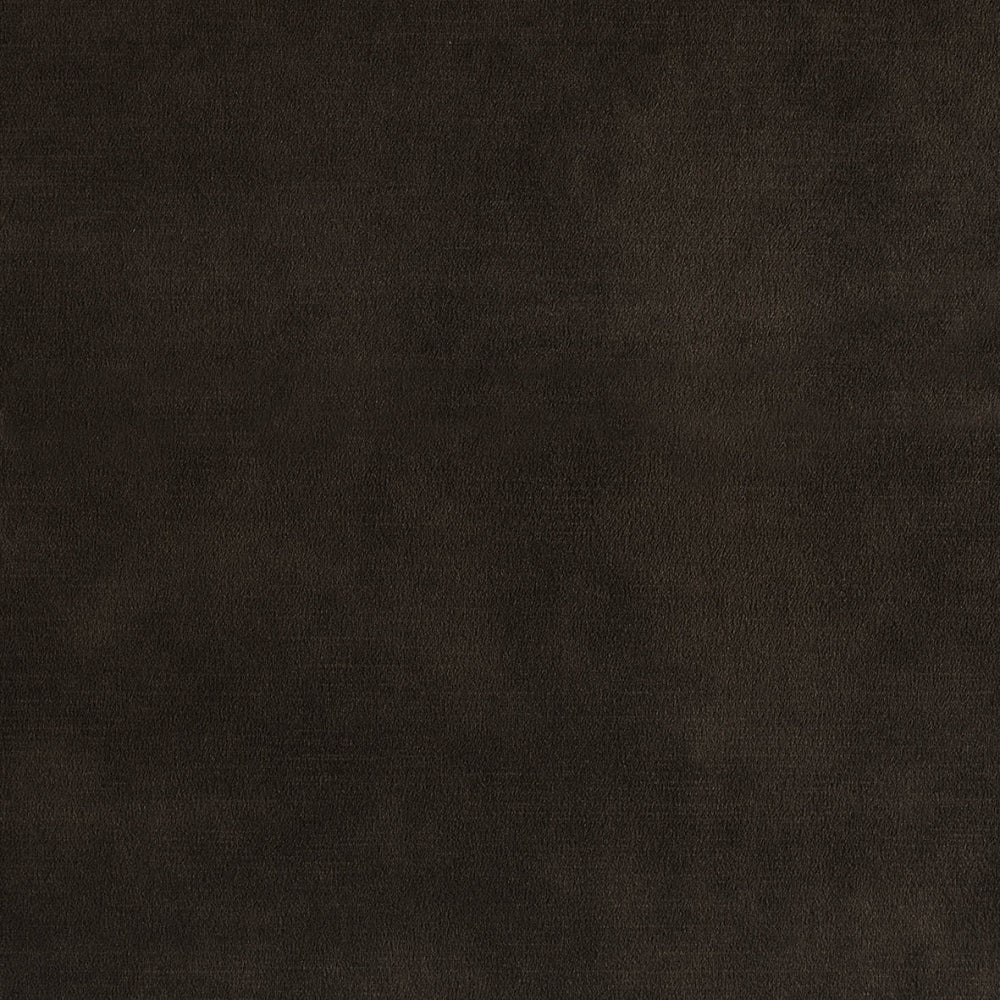 plain  dark brown Plain curtain and upholstery fabric - Amore Matt Velvet Chocolate