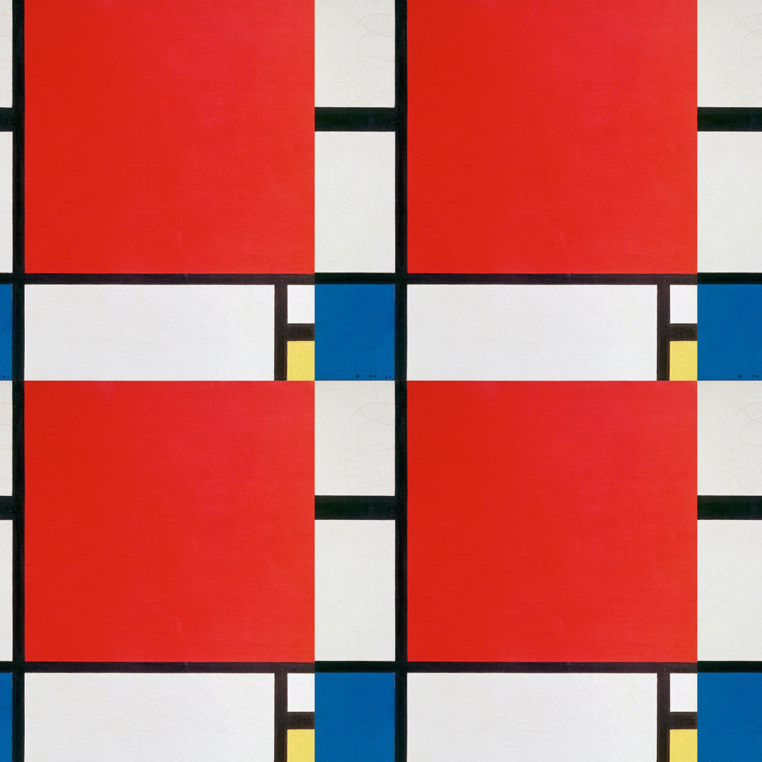 Famous Artists Mondrian Composition II Print