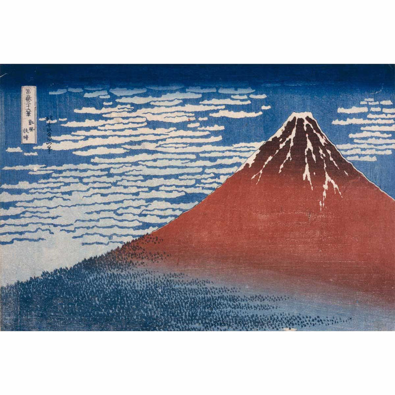 Famous Artists Katsushika Hokusai - Fine Wind, Clear Morning Cotton Linen Print