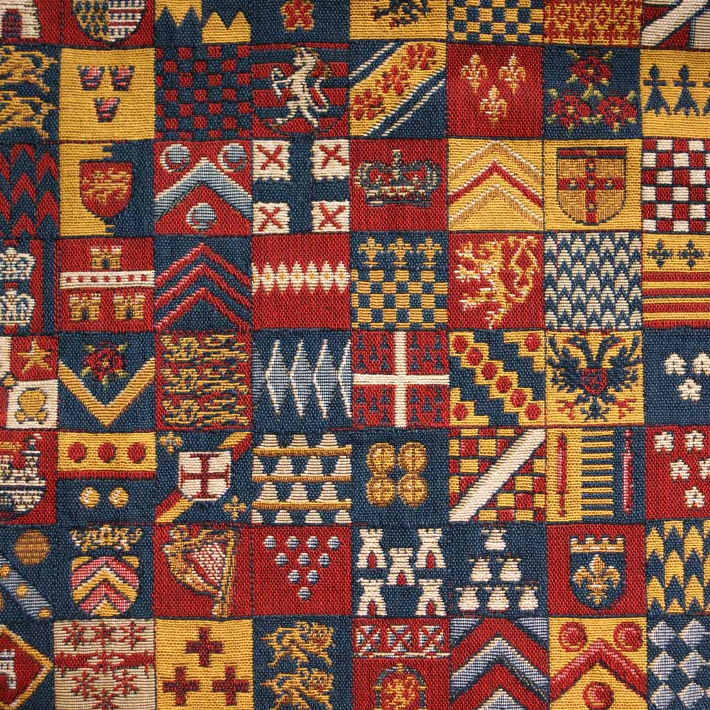 Medieval Heavy Coats of Arms Curtain and Upholstery Fabric
