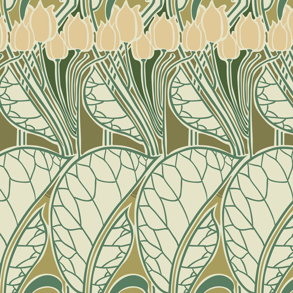 Art Nouveau Rene Beauclair Tulips Print