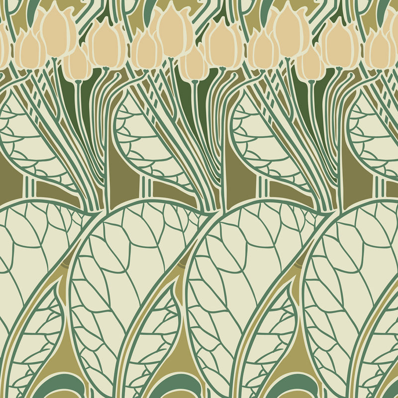 Art Nouveau Rene Beauclair Tulips Print