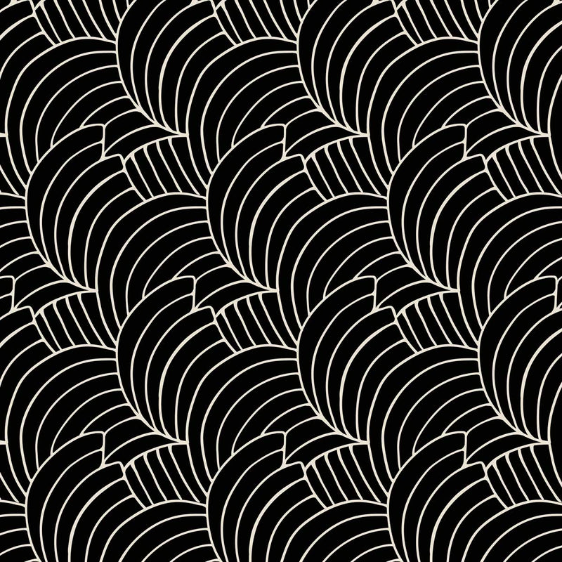 black and white art deco curtain upholstery fabric