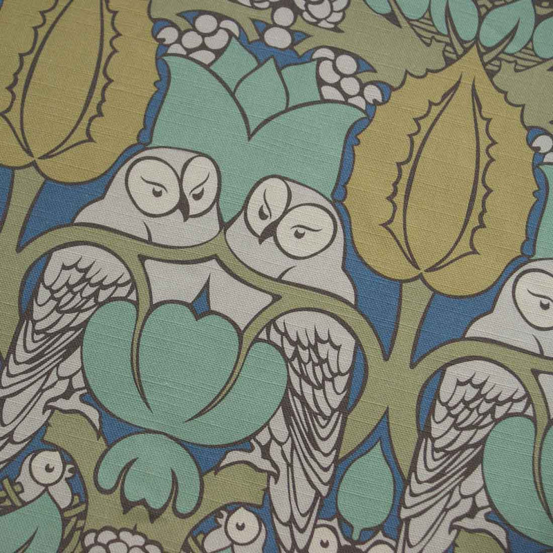 Charles Voysey Hoot Smaller Scale Cotton Linen