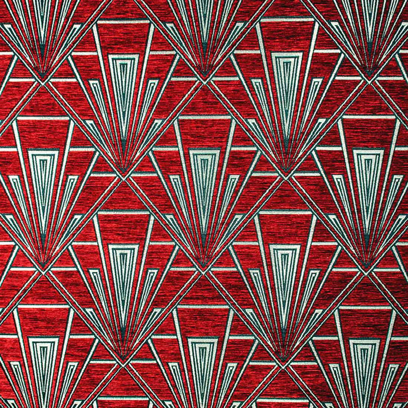 Geometric art deco upholstery curtain fabric