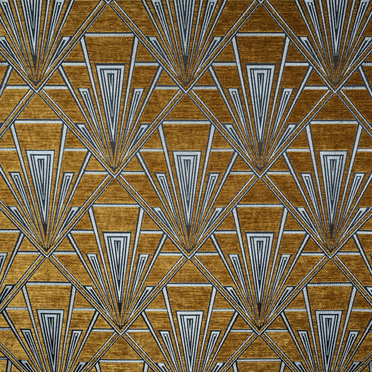 Geometric art deco upholstery curtain fabric