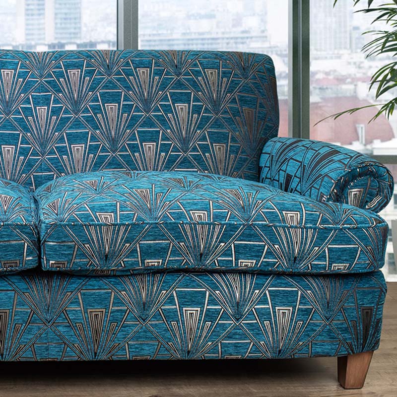Deco Eclectic Geometric Chenille Rateau