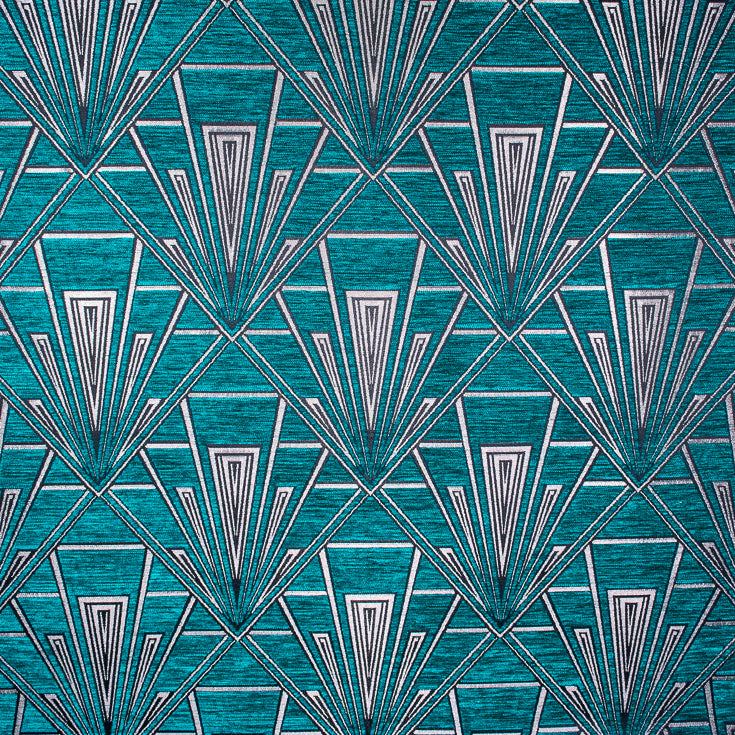 Geometric art deco upholstery curtain fabric