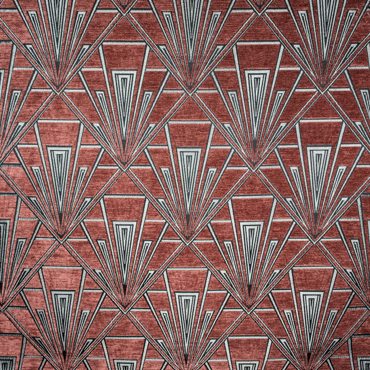 Geometric art deco upholstery curtain fabric