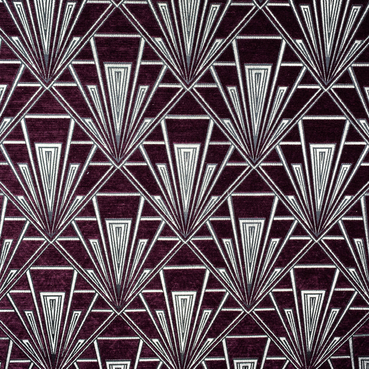 Geometric art deco upholstery curtain fabric