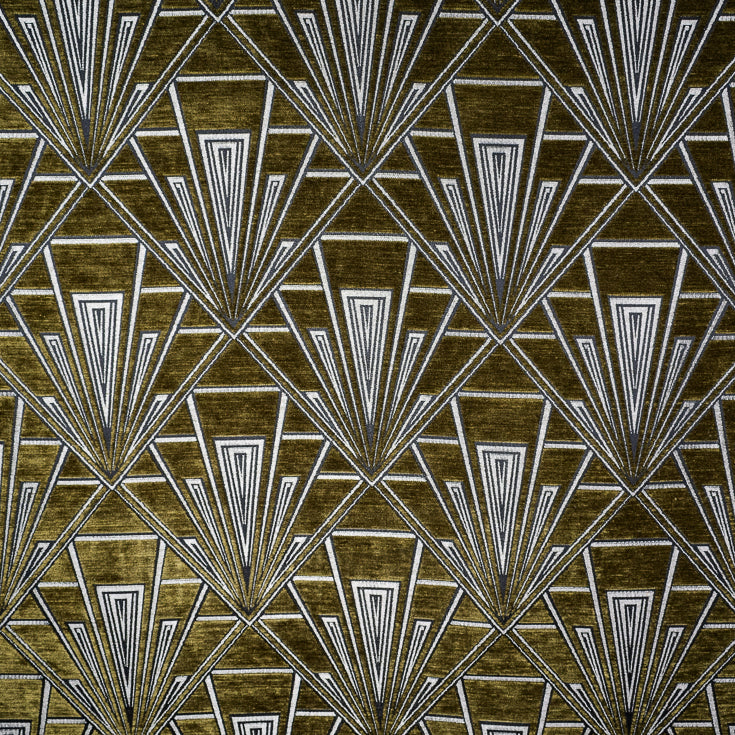 Geometric art deco upholstery curtain fabric