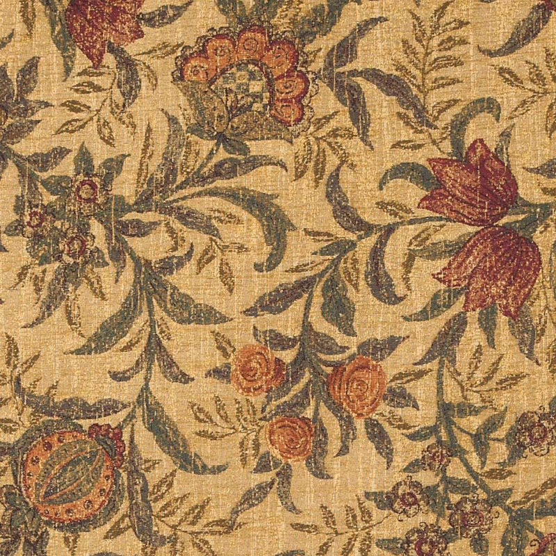W Morris Tapestry and Chenille Pomegranate Large Scale Heavy Chenille