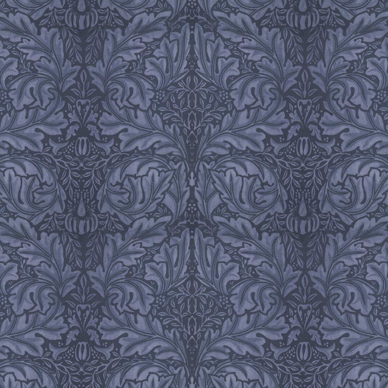 arts and crafts  blue velvet upholstery fabric - William Morris Designs Acanthus Velveteen Blue