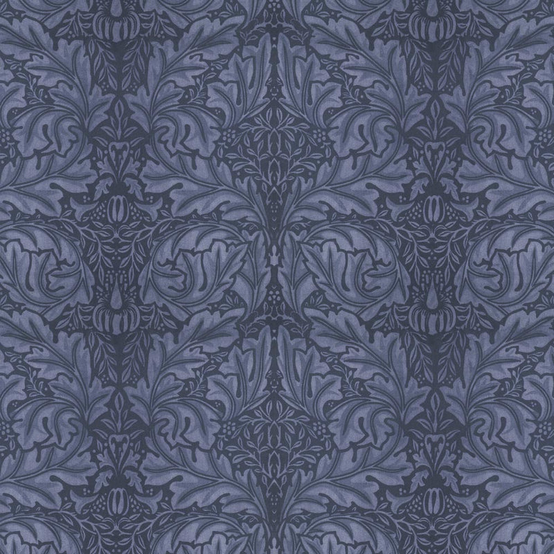 arts and crafts  blue velvet upholstery fabric - William Morris Designs Acanthus Velveteen Blue