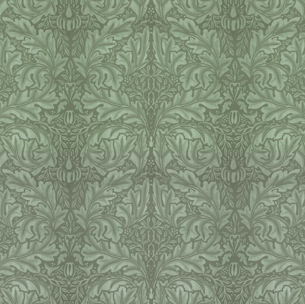 patterned  green velvet upholstery fabric - William Morris Designs Acanthus Velveteen Green Velvet