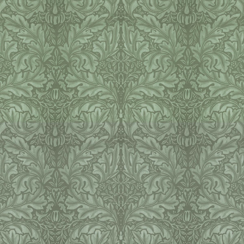 patterned  green velvet upholstery fabric - William Morris Designs Acanthus Velveteen Green Velvet
