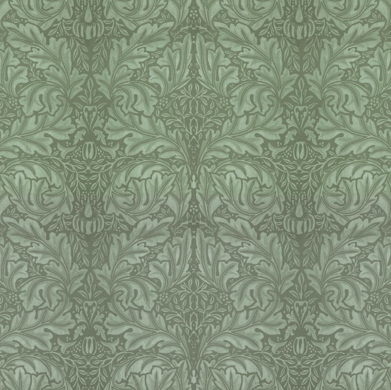 patterned  green velvet upholstery fabric - William Morris Designs Acanthus Velveteen Green Velvet