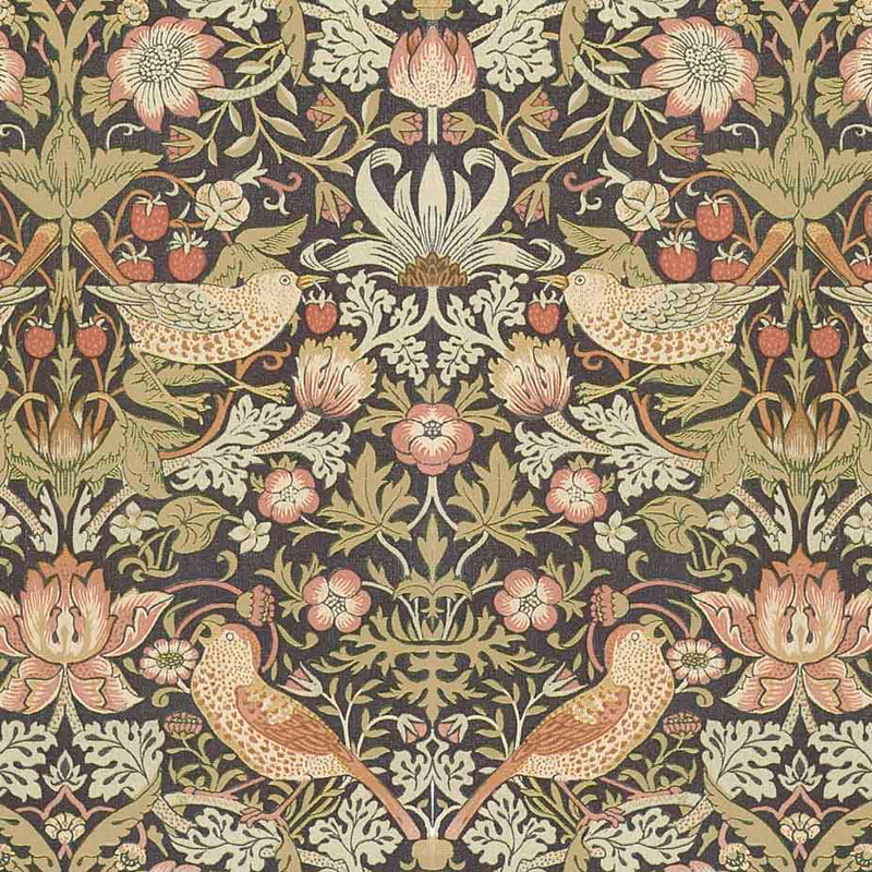 William Morris Designs Strawberry Thief Velvet