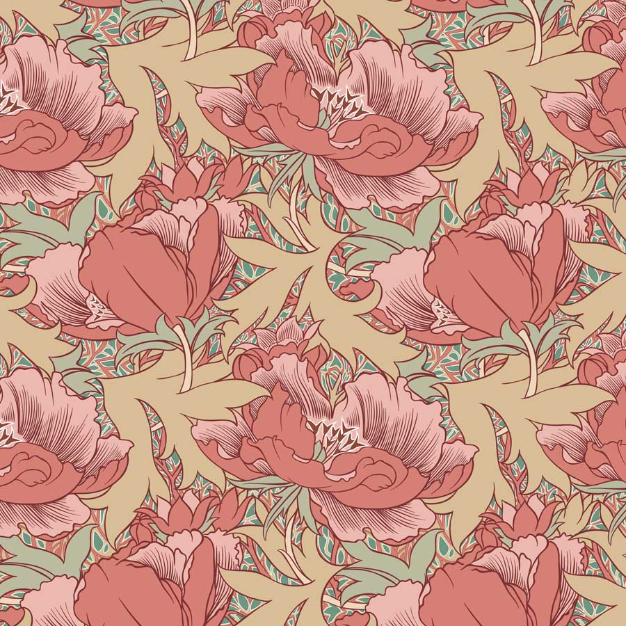 Arts and Crafts Lindsay Butterfield Poppies Print