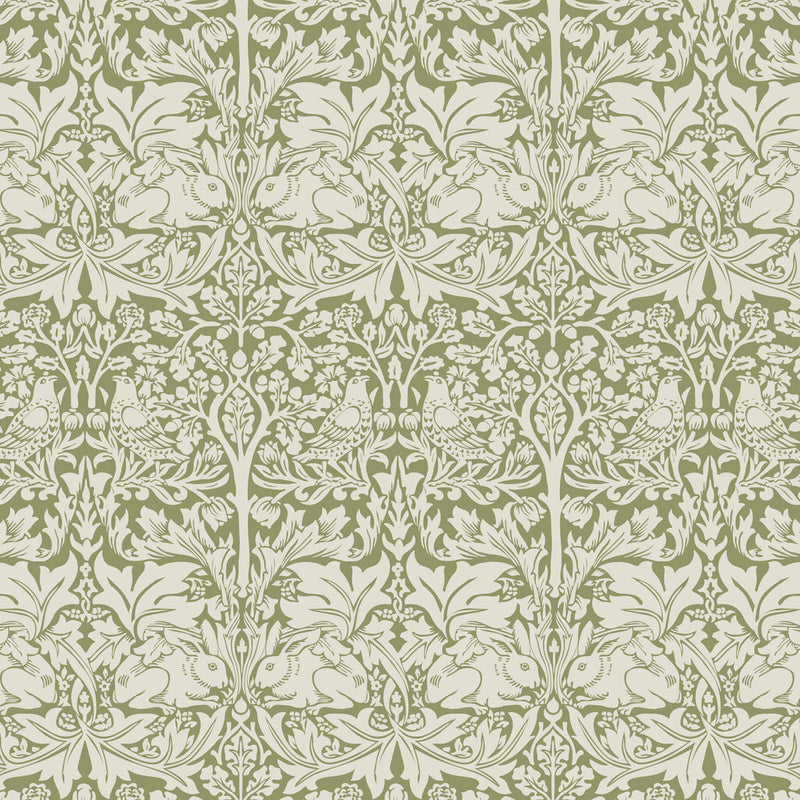 William Morris Designs Brother Rabbit Sage Velvet