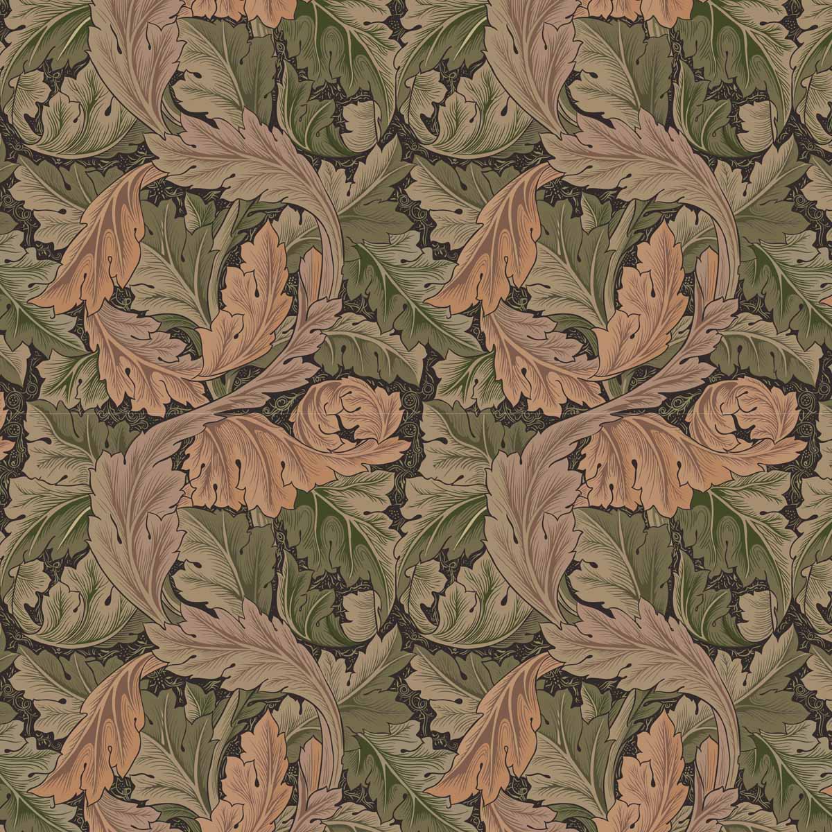William Morris Acanthus Leaf Fabric