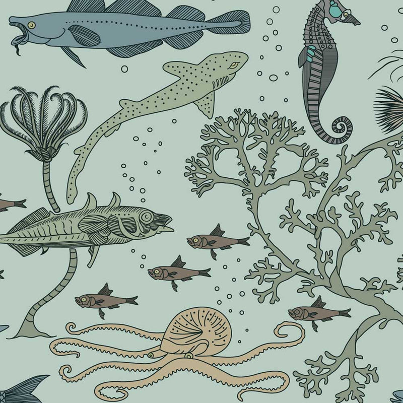 charles voysey fabric fish design