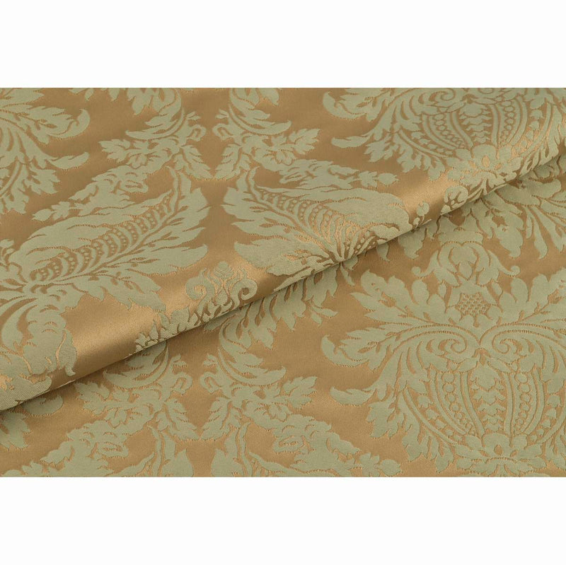 Raphael Damasks Classic Large Scale Ogee Estate Green