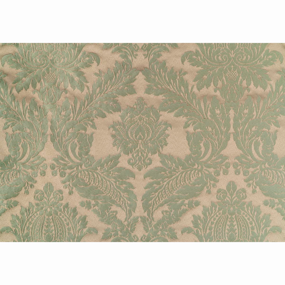 Raphael Damasks Classic Large Scale Duck Green