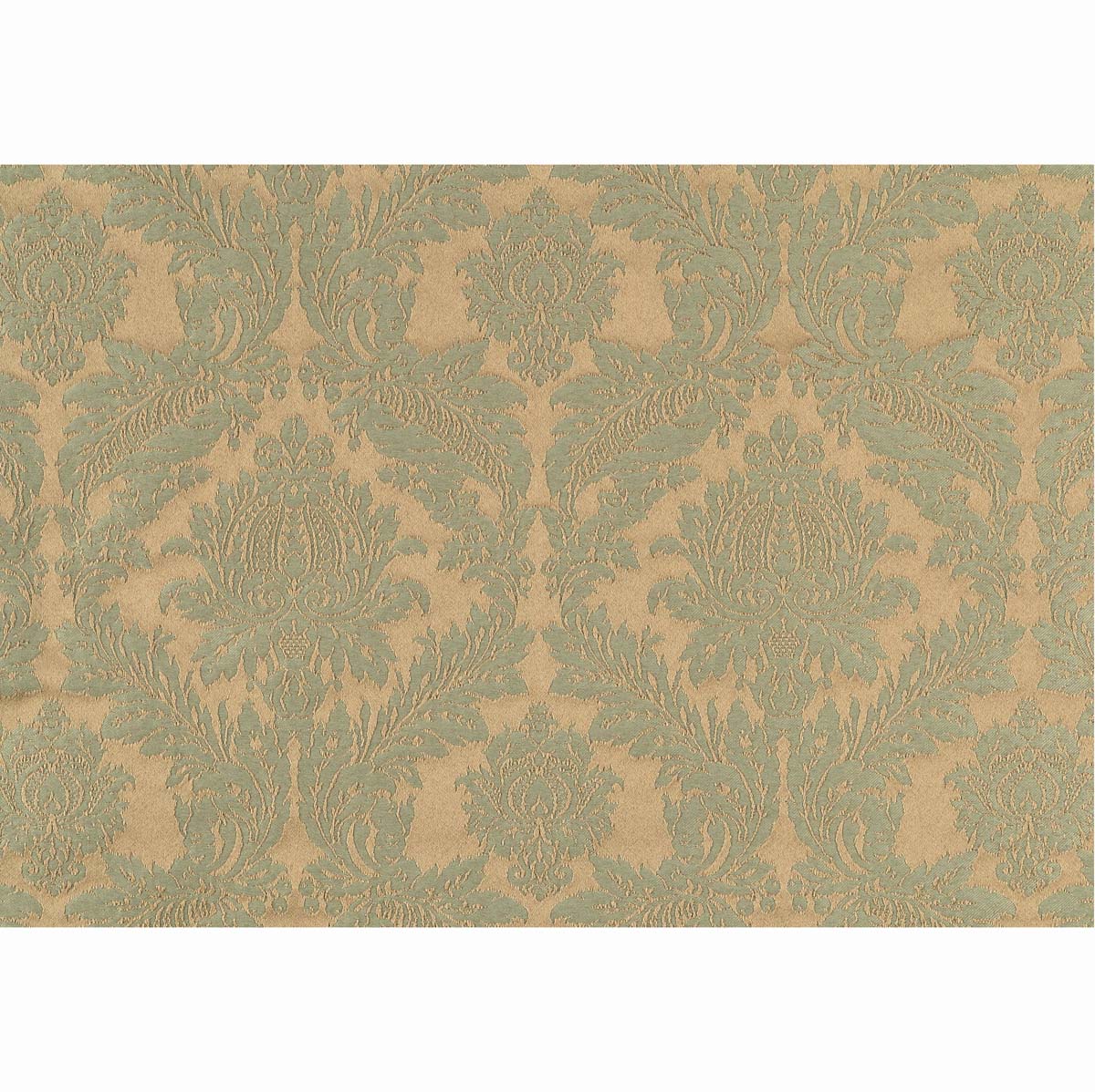 Raphael Damasks Classic Ogee Estate Green