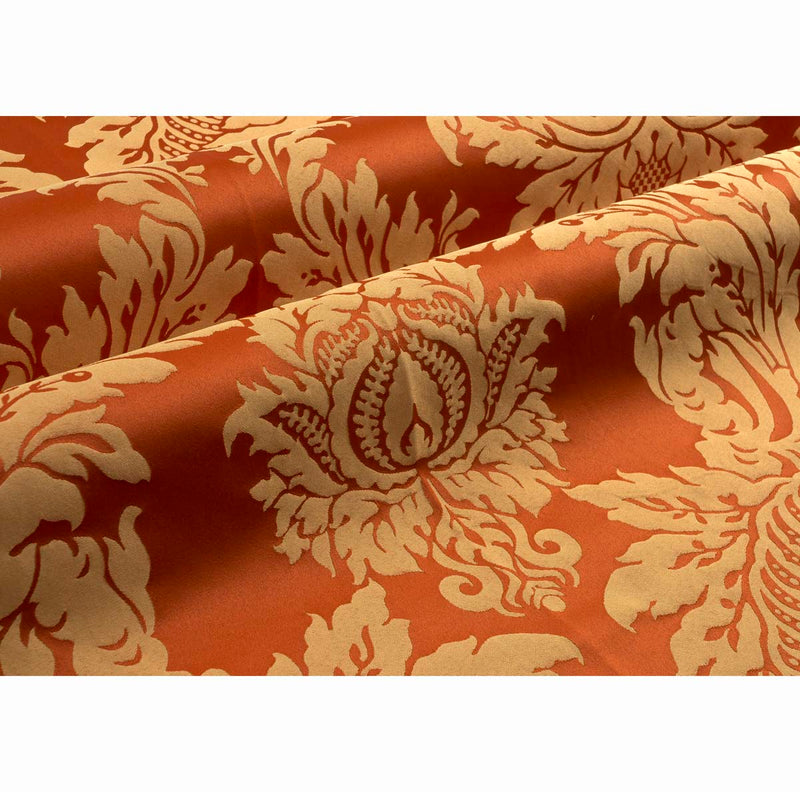 Raphael Damasks Classic Extra Large Scale Ogee Crimson and Bright Gold