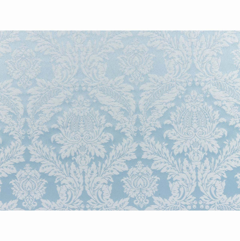 Raphael Damasks Classic Large Scale Ogee Light Blue