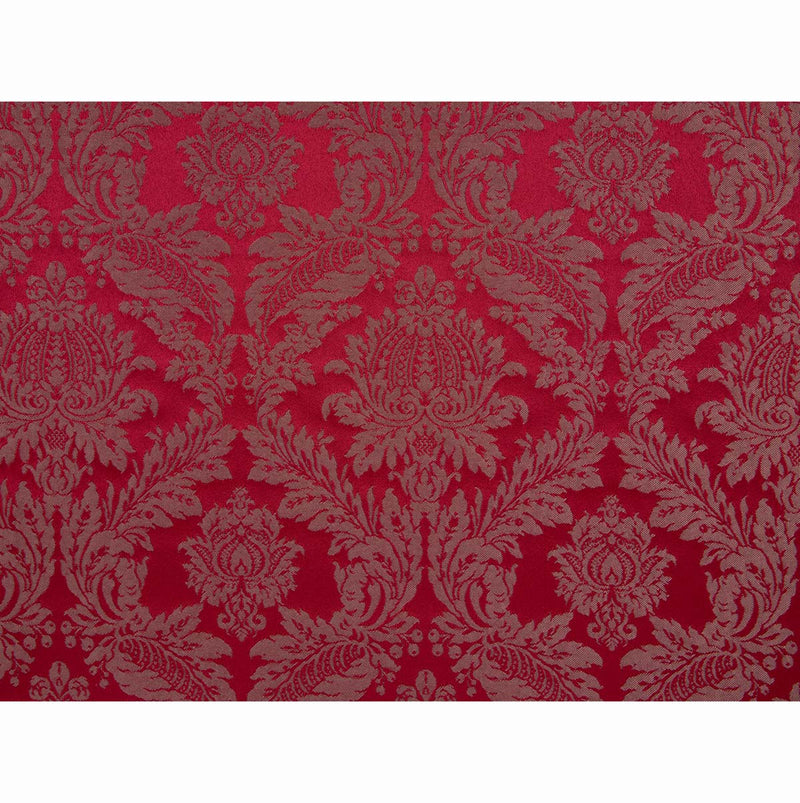 Raphael Damasks Classic Ogee Wine and Old Gold