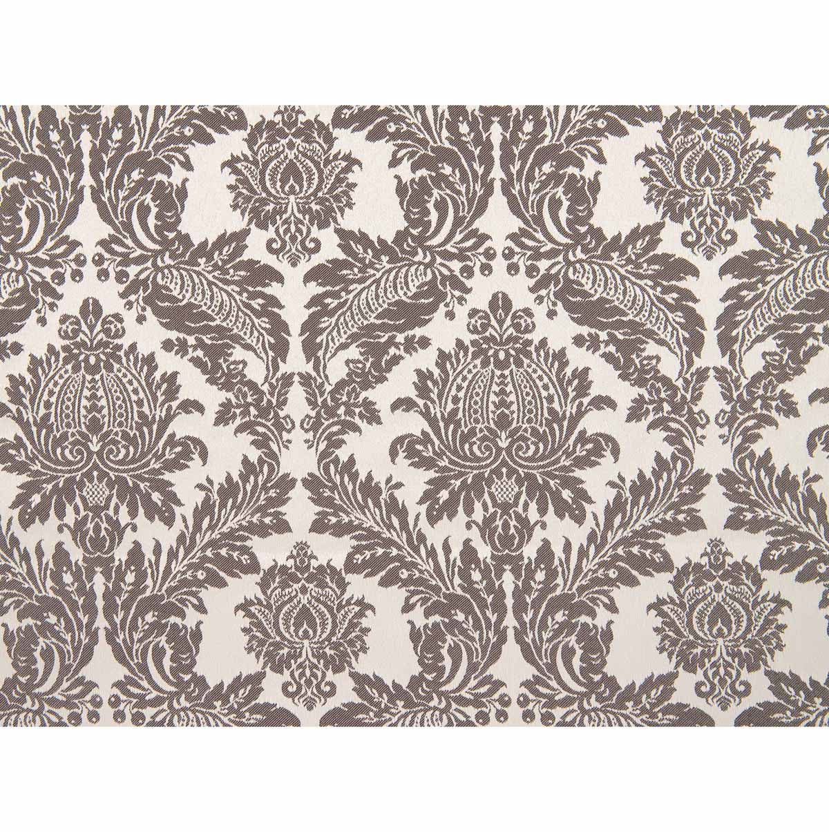 Raphael Damasks Classic Ogee Taupe and Cream