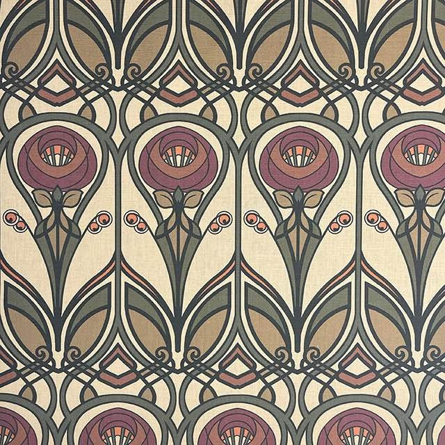 Charles Rennie Mackintosh Jacquard Roses Old Rose