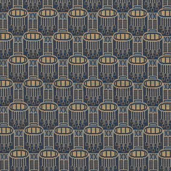 Deco Eclectic Beryl Blau