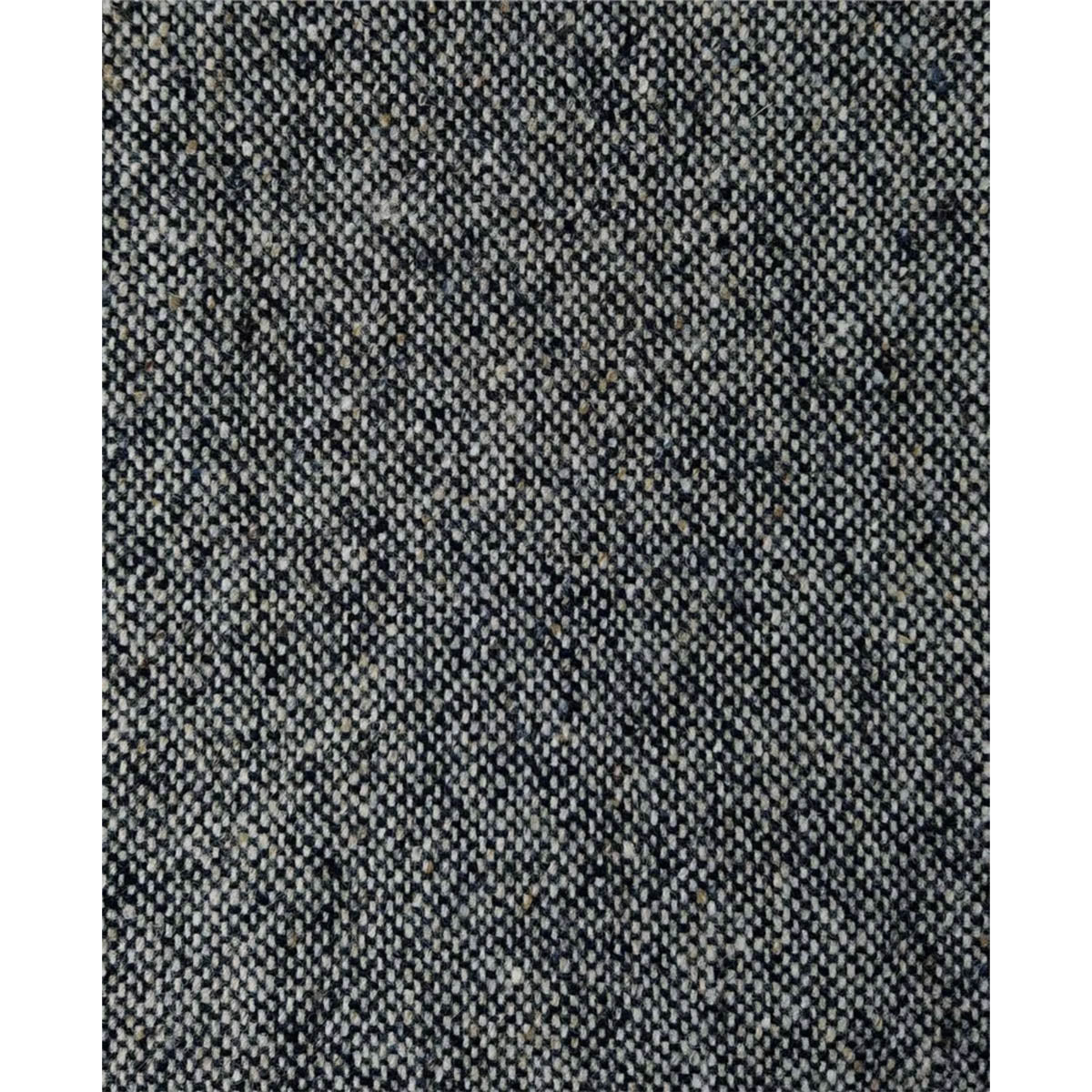 Authentic Donegal Irish Tweed - Croaghgorm Black and White Barleycorn Wool Fabric