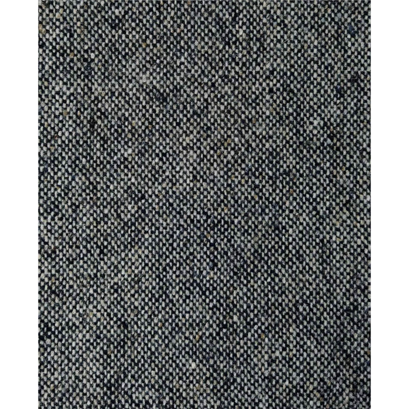 Authentic Donegal Irish Tweed - Croaghgorm Black and White Barleycorn Wool Fabric