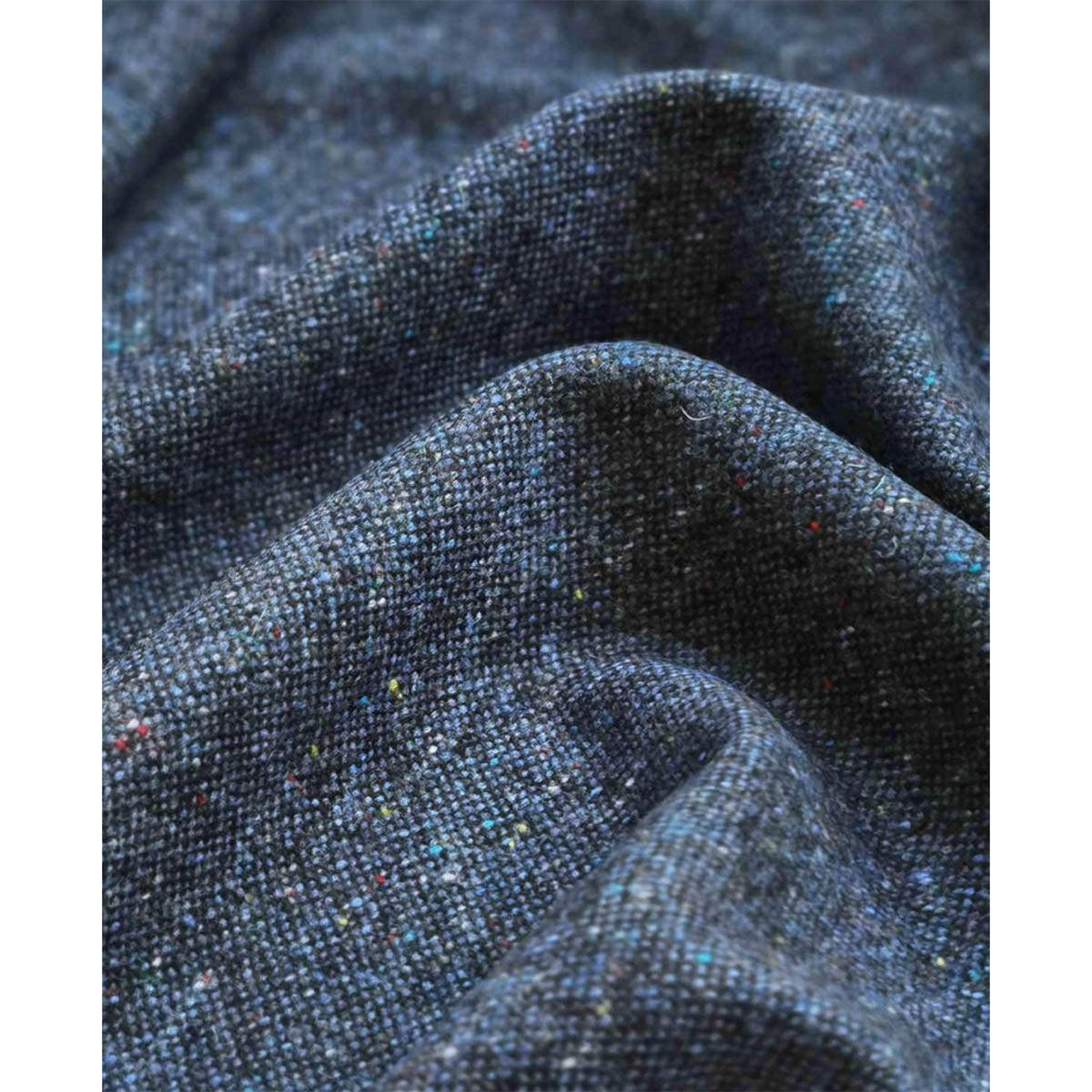 Authentic Donegal Irish Tweed - Croaghgorm Blue Barleycorn Wool Fabric